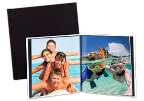 Medium Square Photo Book, Hard Linen Cover
