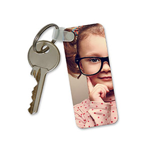 rectangular photo key ring